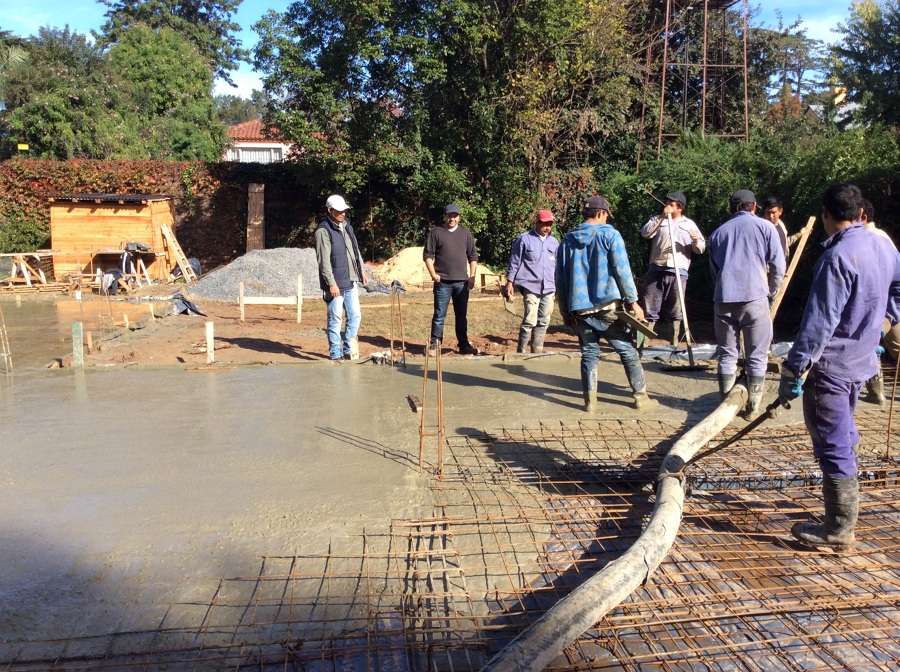 Hormigonado con manga